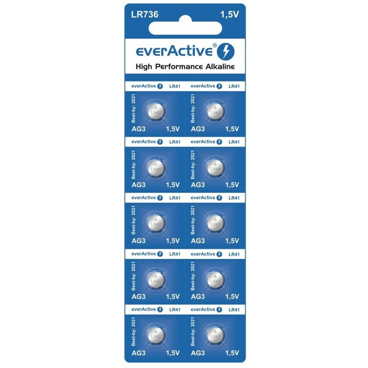 Pilas EverActive EverActive G3 LR736 LR41 (10 Unidades)