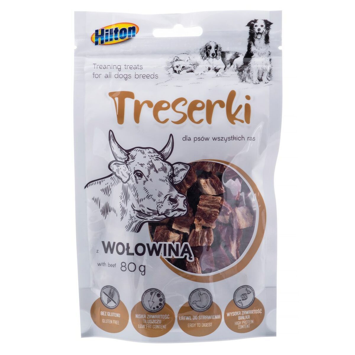 Snack para Perros Hilton Ternera Carne de vacuno 80 g