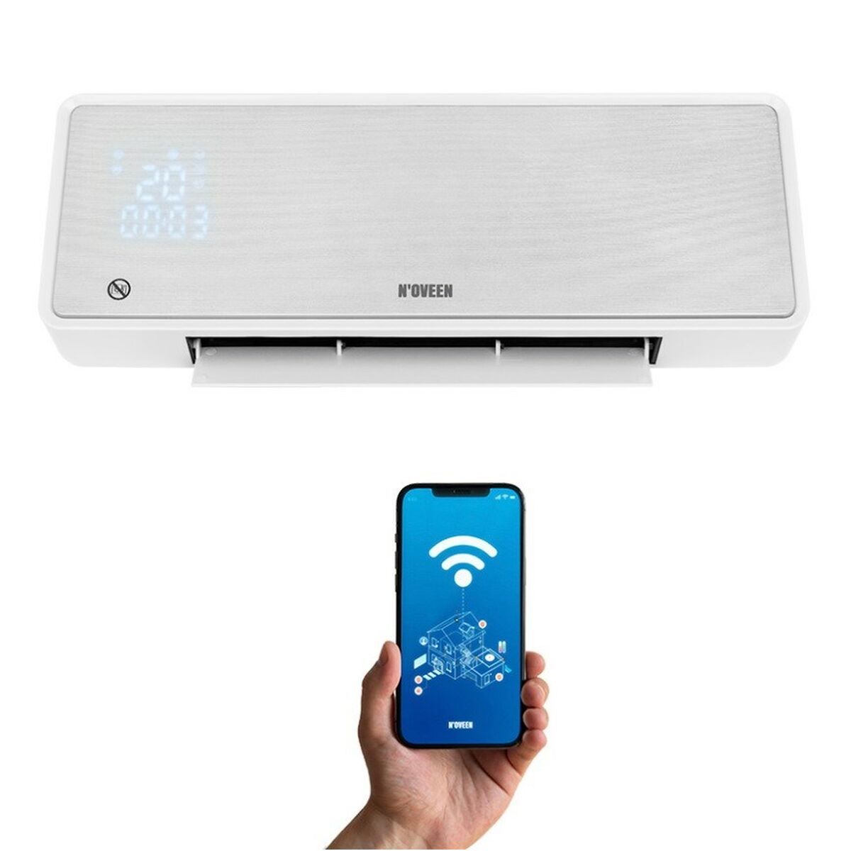 Calefactor Eléctrico de Convección N'oveen HC3299 Blanco 2000 W