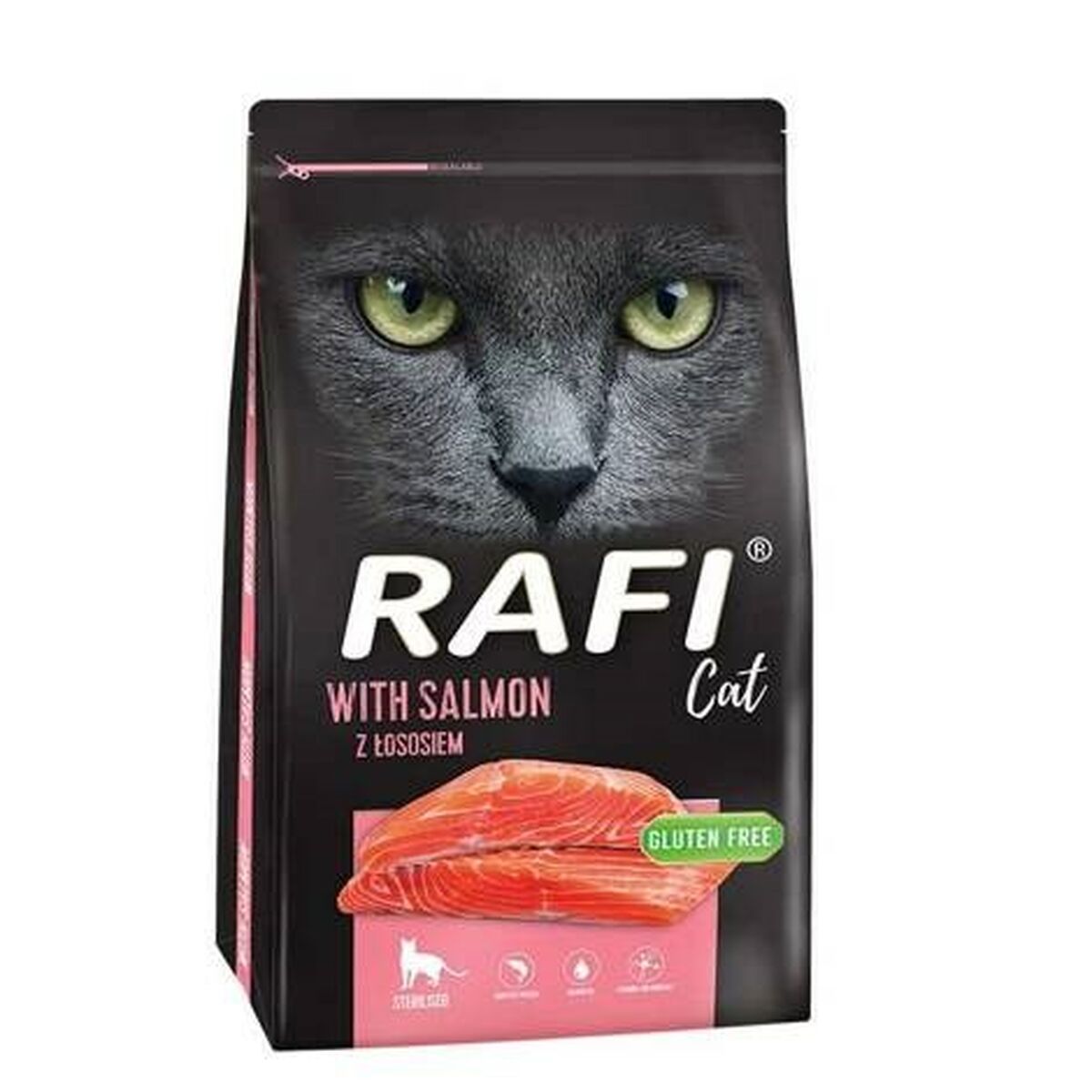 Comida para gato Dolina Noteci Rafi Sterilised Adulto Salmón Pescado 7 kg