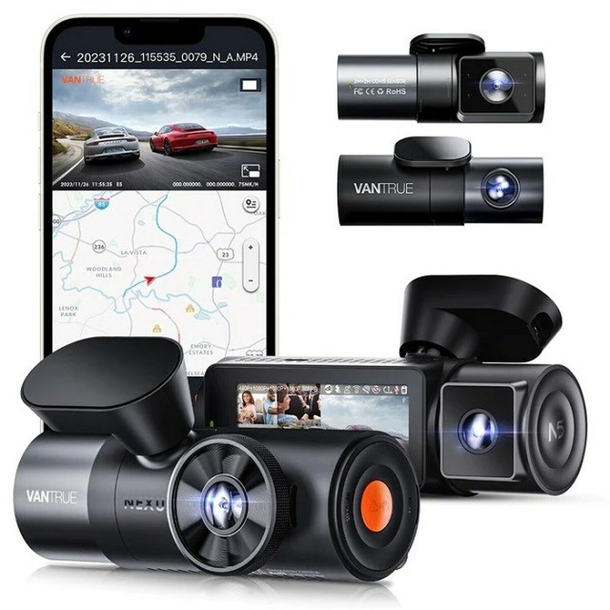 Cámara Deportiva para Coche Vantrue N5 Nexus 5