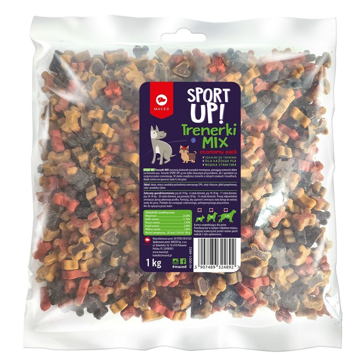 Snack para Perros Maced Sport Up! Pescado 1 kg Hueso