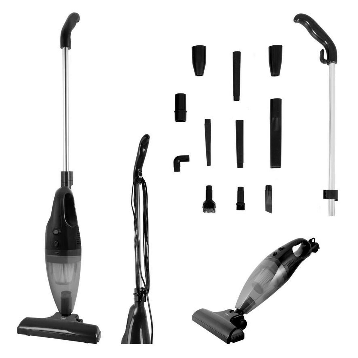Aspirador Escoba Eldom TWINN 500 W 2 en 1 13 Piezas