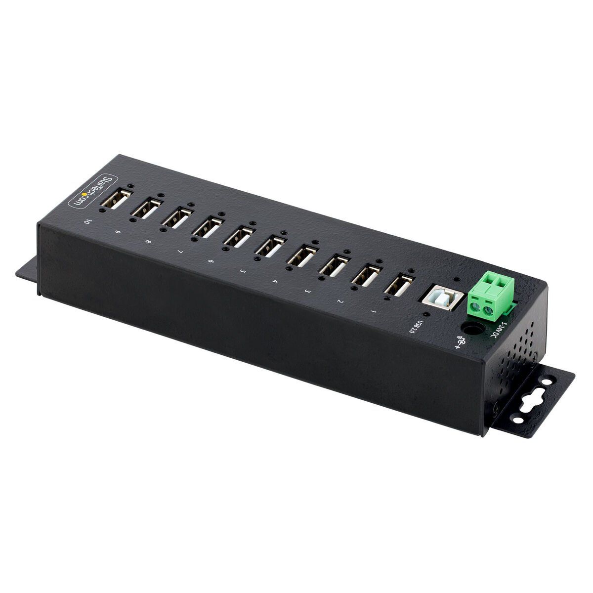 Hub USB Startech USB210AIND-USB-A-HUB Negro