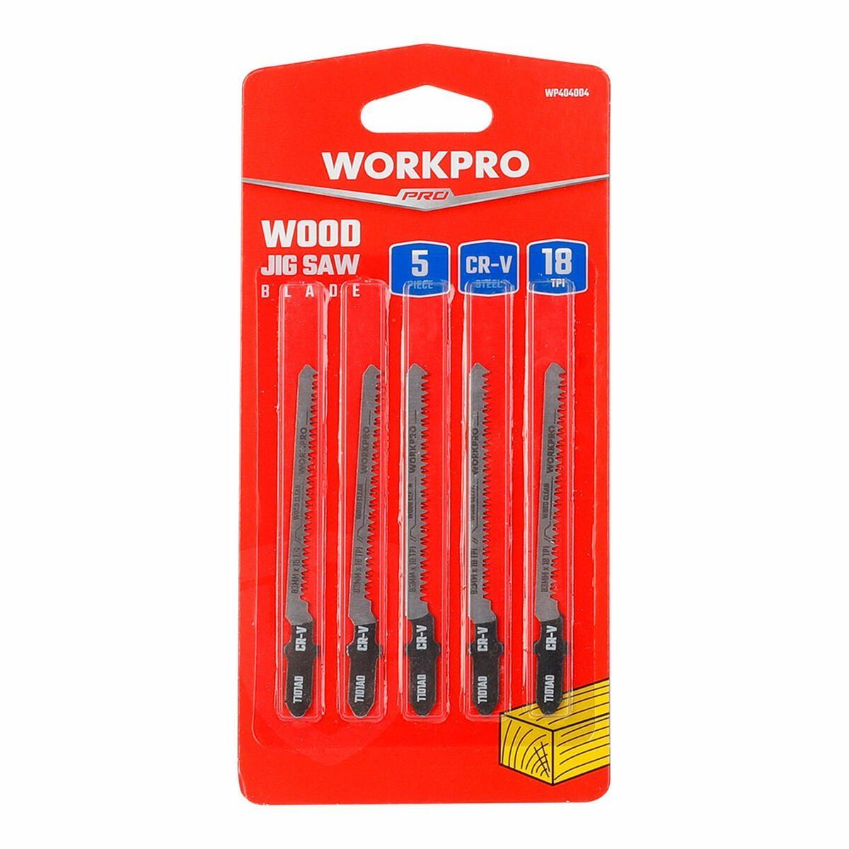 Hoja Sierra Workpro T101A0 Sierra de Calar Madera 5 Piezas (5 Unidades)
