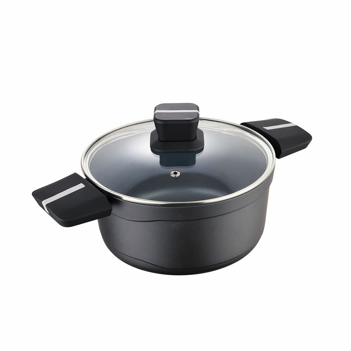 Cacerola Con Tapa San Ignacio Bistro SG6425 Negro mate Ø 20 x 10 cm 1,8 L