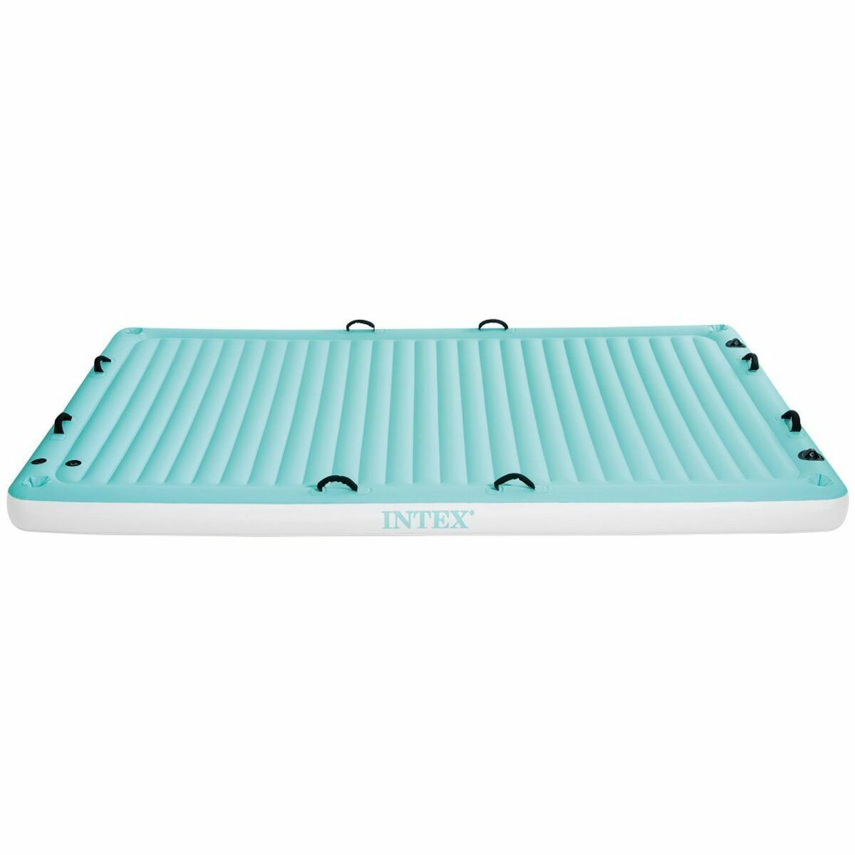 Colchoneta Hinchable Intex Water Lounge 310 x 183 cm Blanco Turquesa