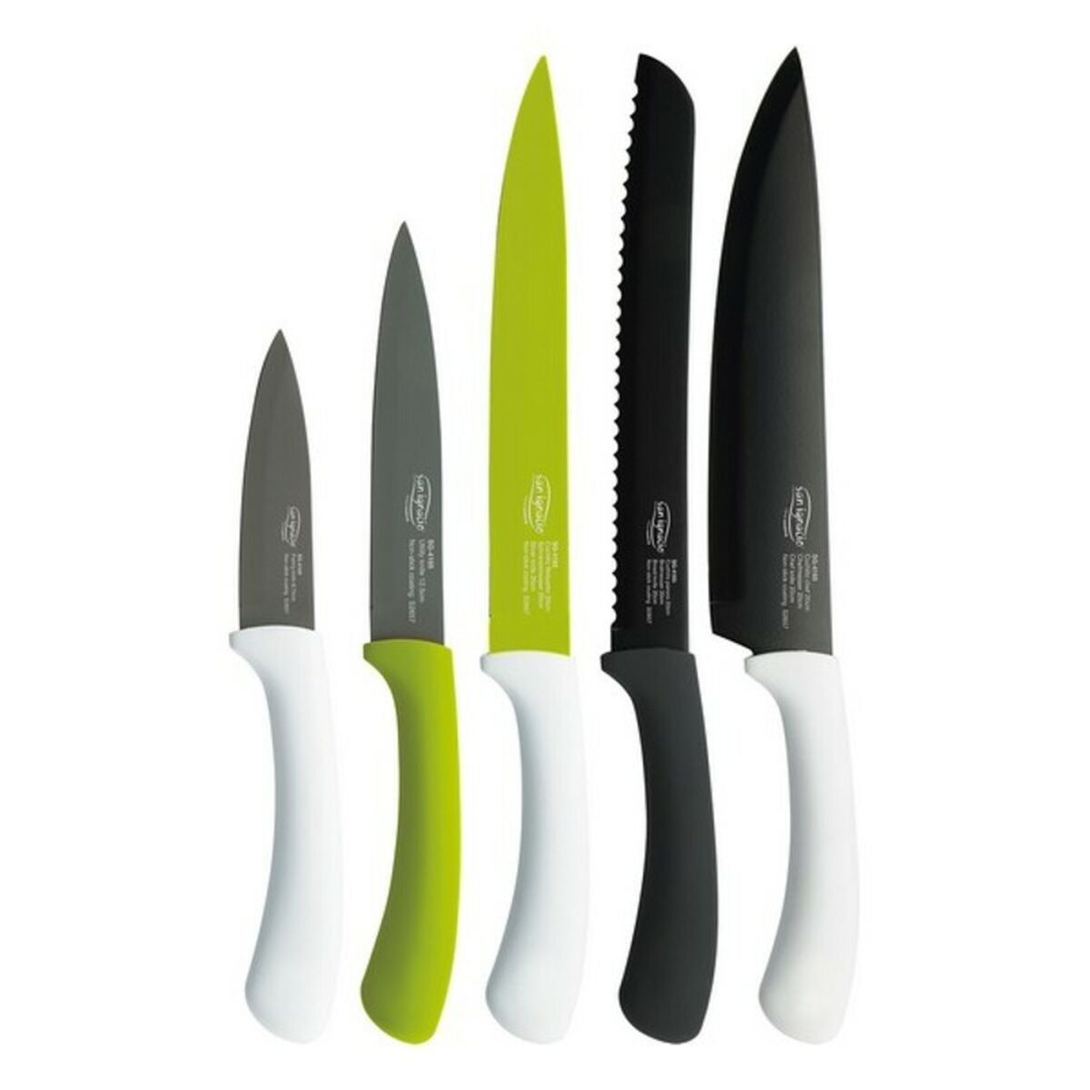 Set de Cuchillos San Ignacio green sg4165 Acero Inoxidable Gris