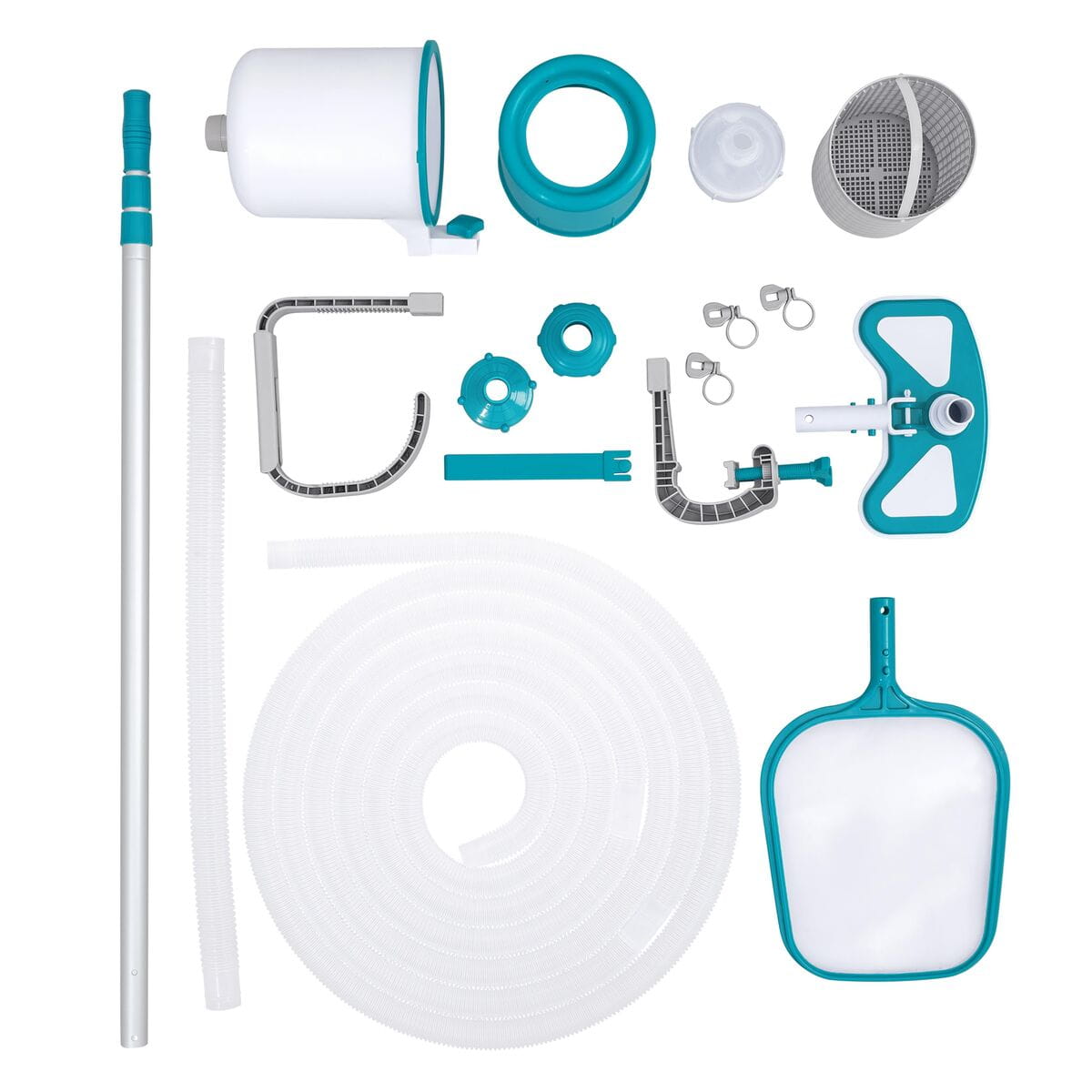 Bestway Kit Mantenimiento Piscina Conex. Depuradora Palo 279 cm Piscina y Jardin 58237