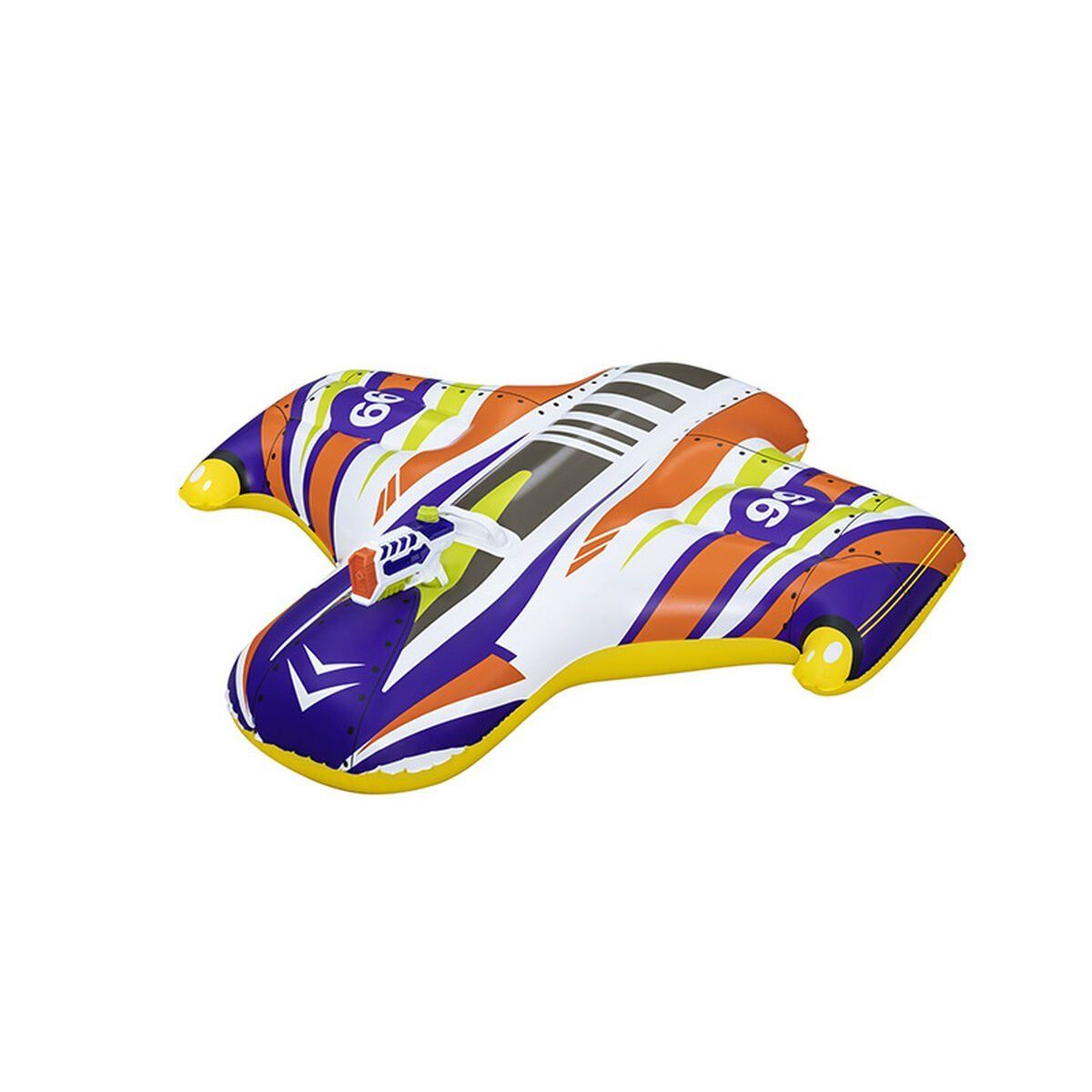 Bestway Figura Hinchable Nave Espacial con Asa con Pistola de Agua 117x107 cm +3 Años Playa y Piscina 41503