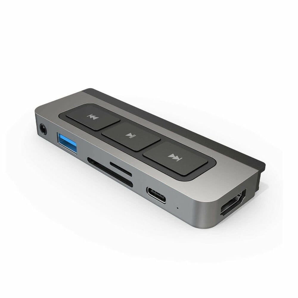 Hub USB Hyper HD449 Gris Plateado