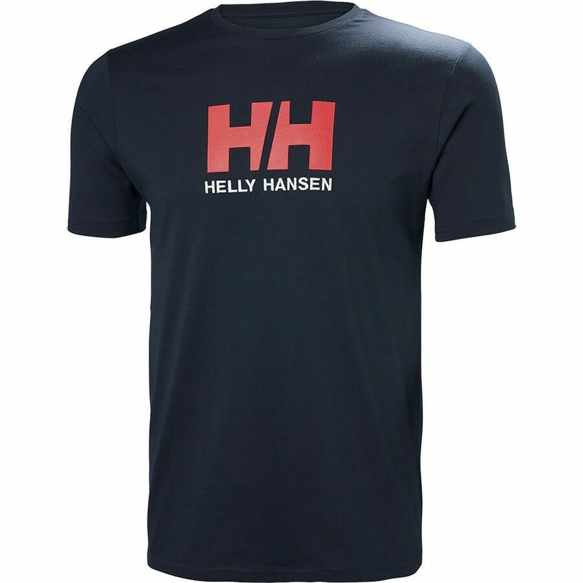 Camiseta Deportiva de Manga Corta LOGO Helly Hansen 33979 597 Azul marino