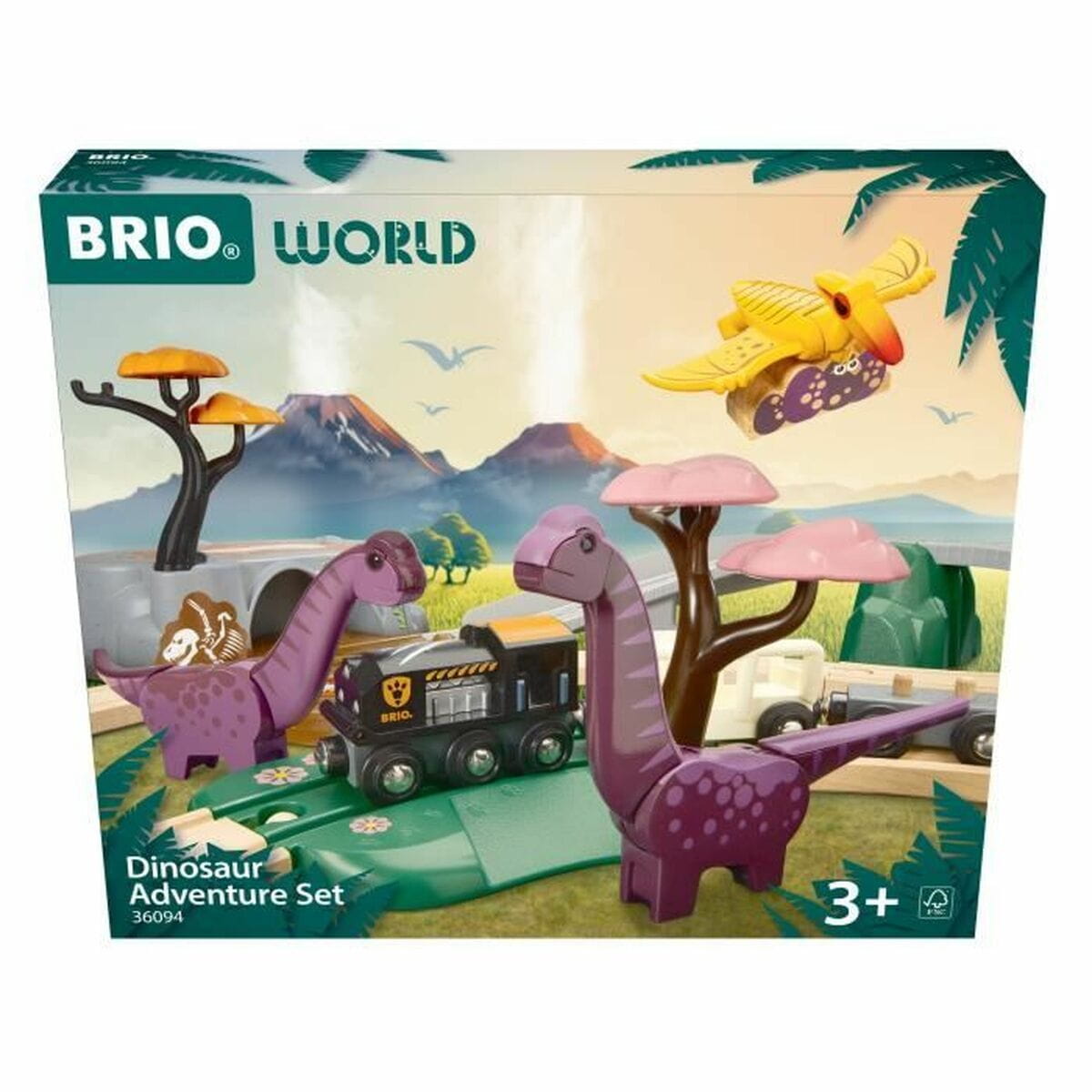 Pista de tren Brio Aventure Dinosaure