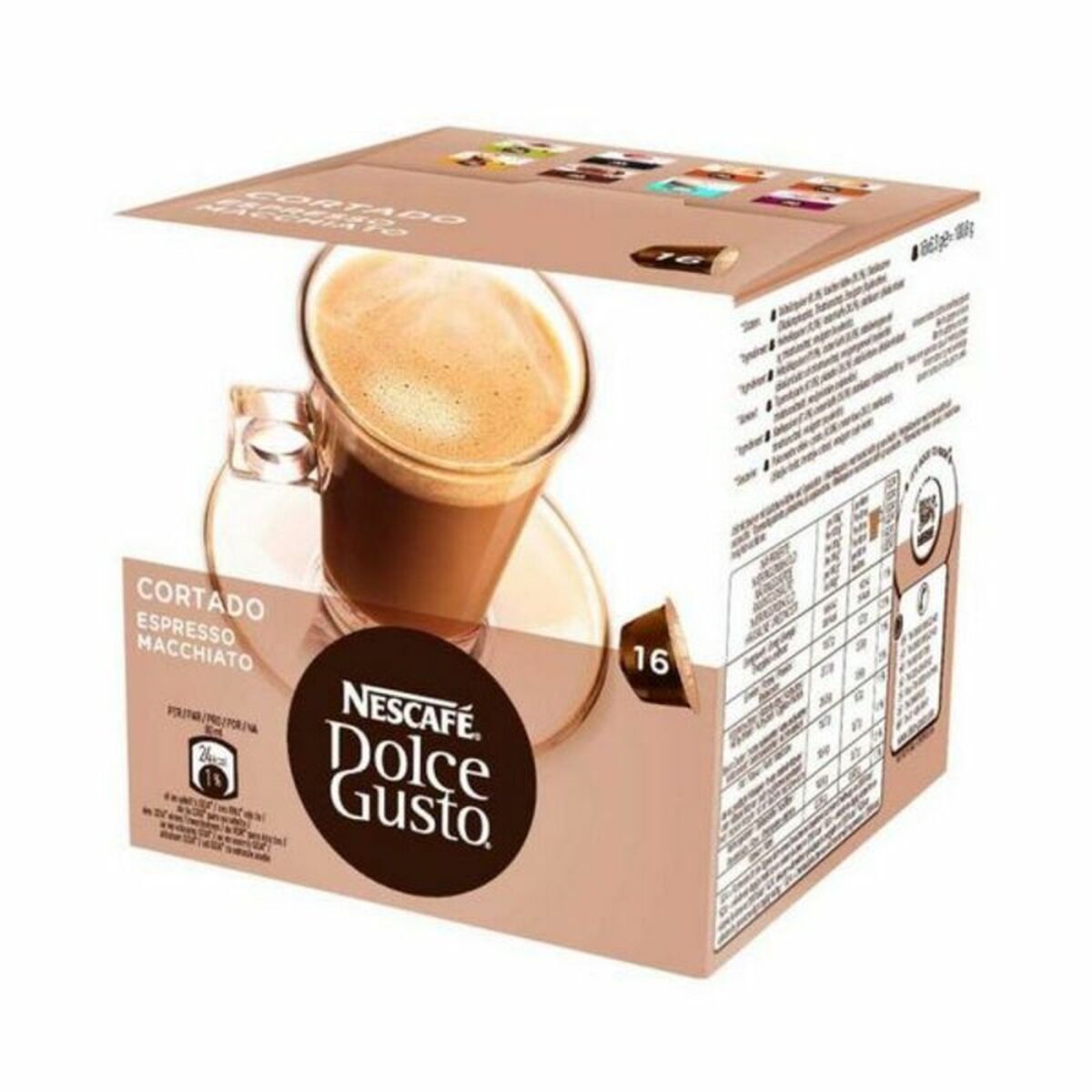 Cápsulas de Café Nescafé Dolce Gusto 96350 16 Piezas 96 Piezas (16 Unidades)