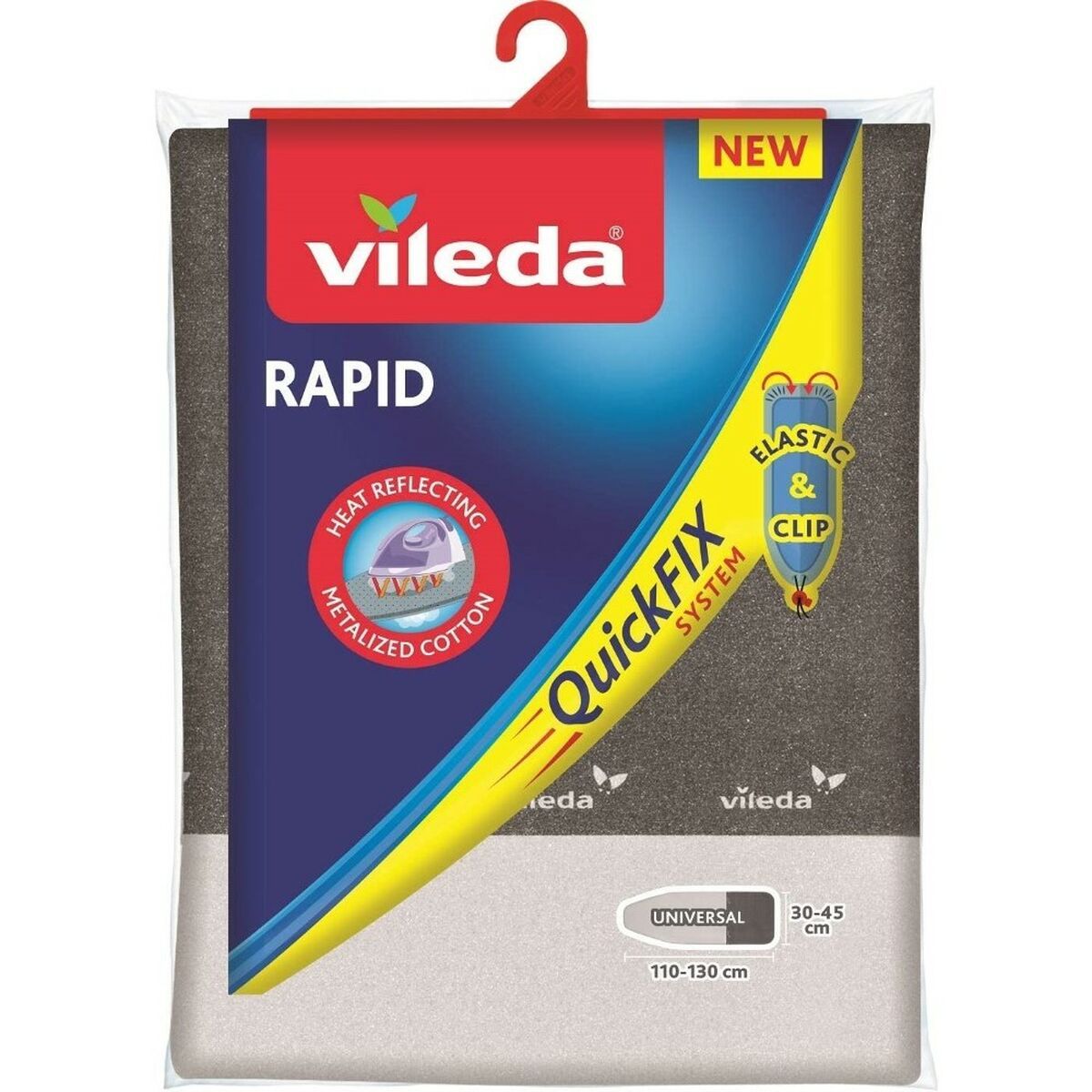 Funda Para Tabla de Planchar Vileda Rapid Quick fix 135 cm Gris