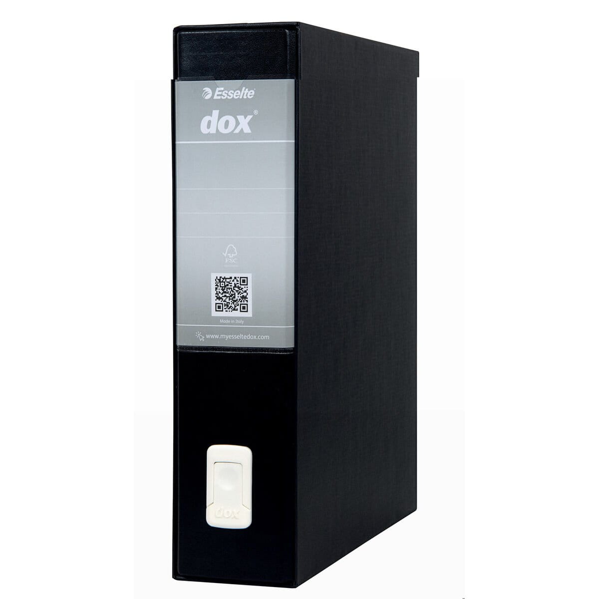 Archivador rellenable Rexel Dox 2 Negro A4 Cartón Reciclado