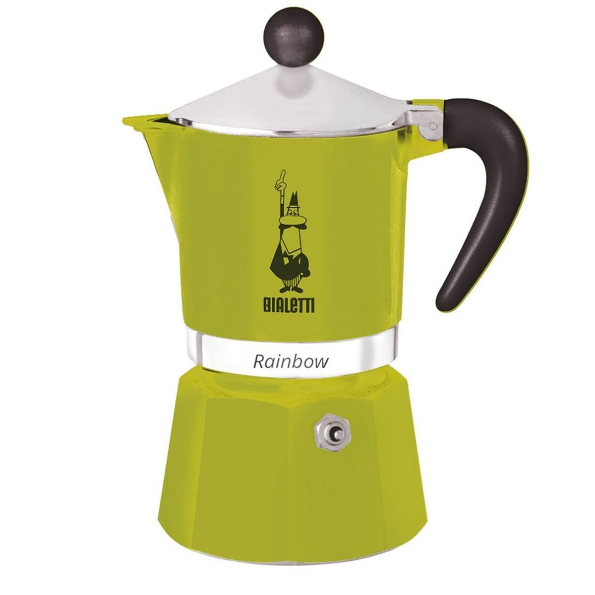 Cafetera Italiana Bialetti Rainbow Vert Metal Aluminio