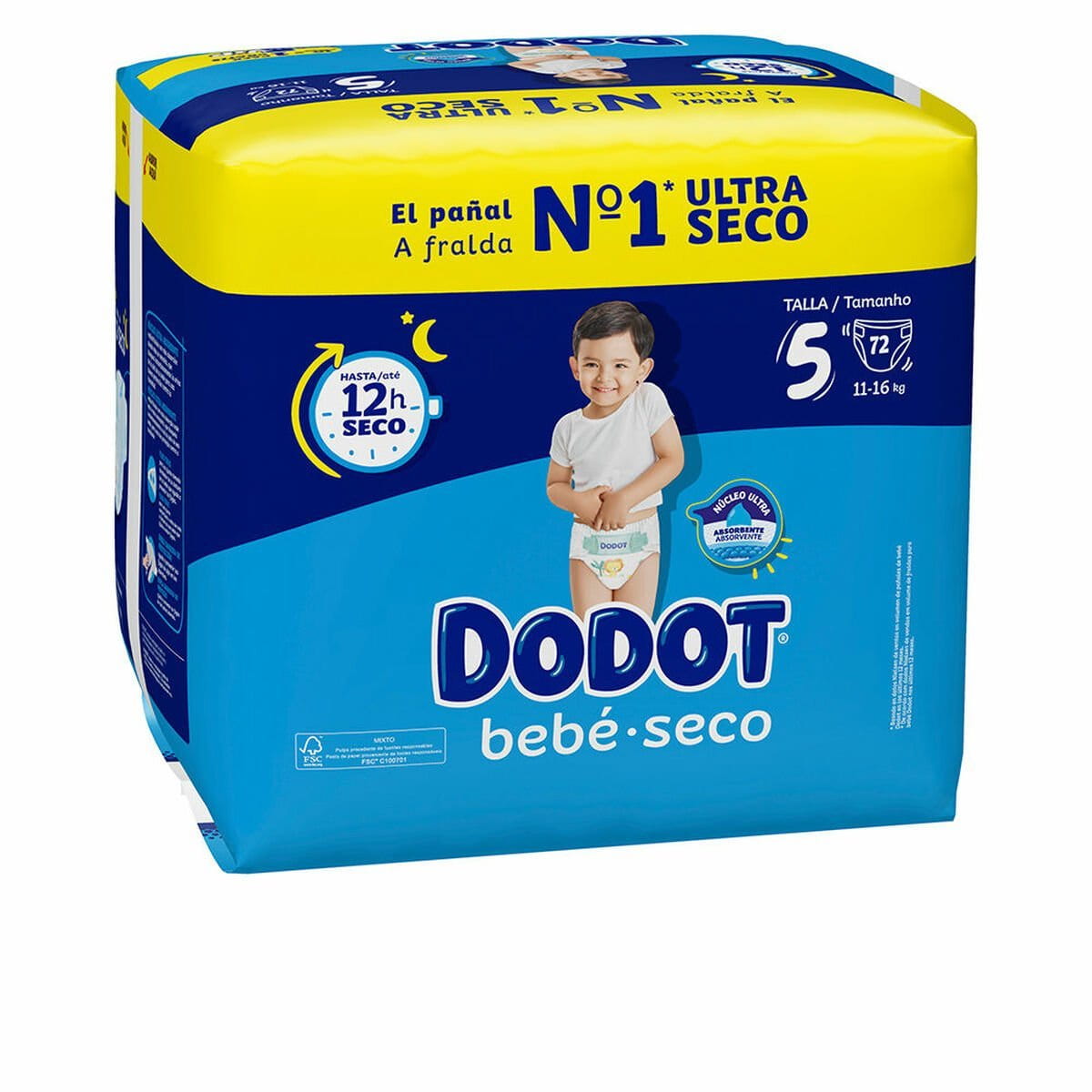Pañales Dodot Etapas 5 11-16 kg (72 Unidades)