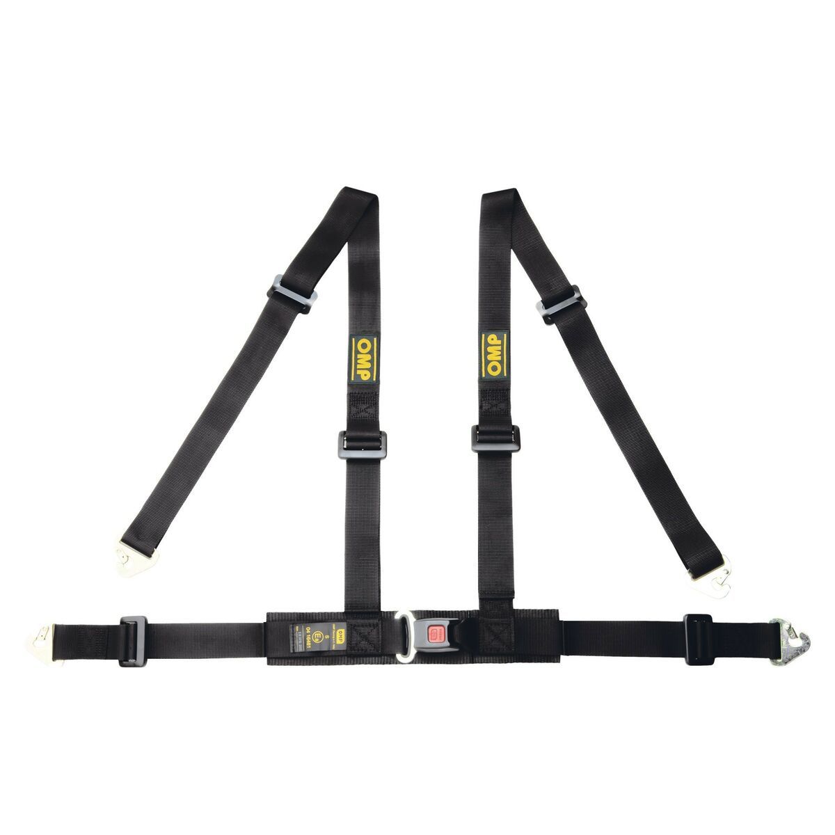 Arnés de 4 Puntos de Sujeción OMP OMPDA0-0507-A01-071 Mosquetón 2" Negro