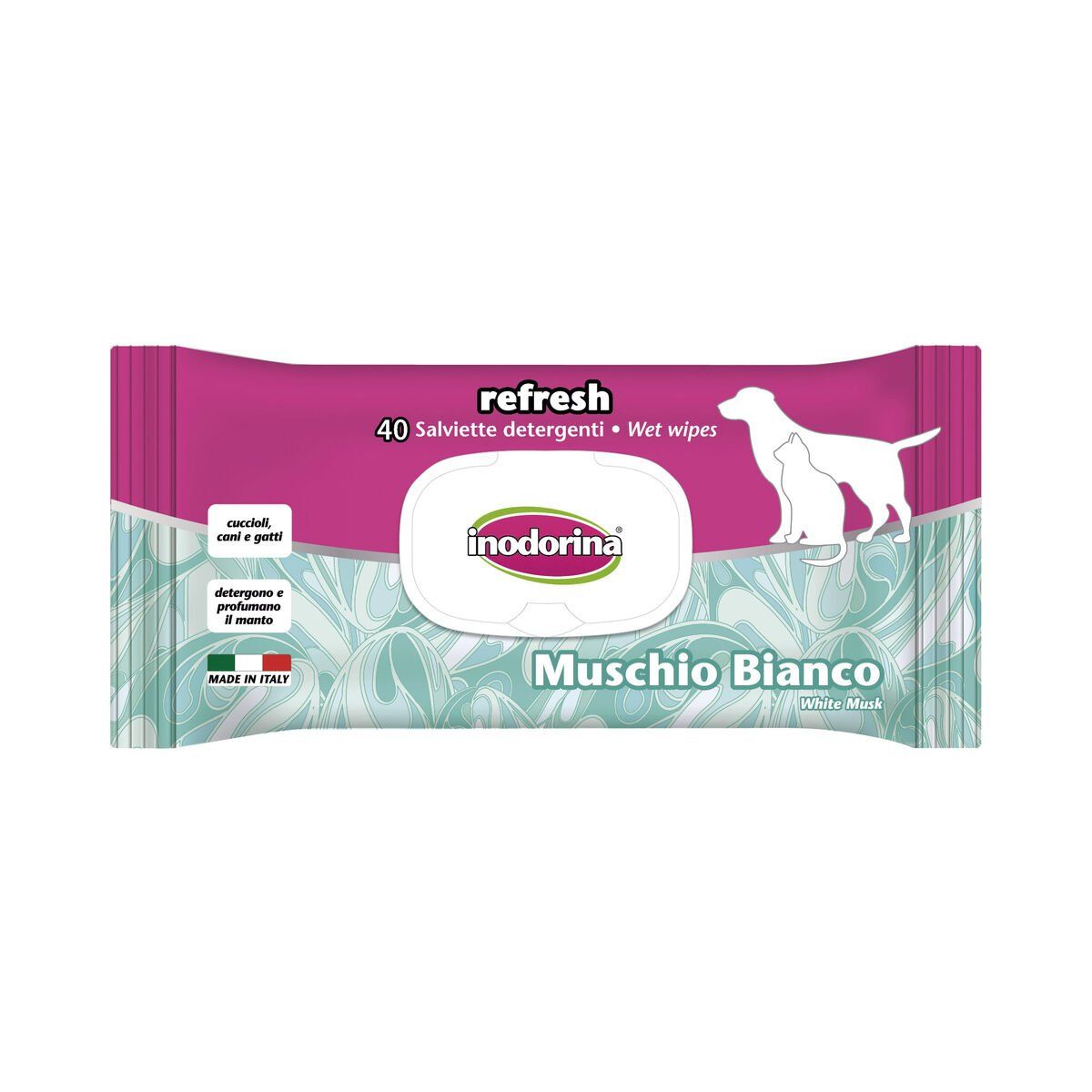 Toallitas Húmedas para Mascotas Inodorina REFRESH