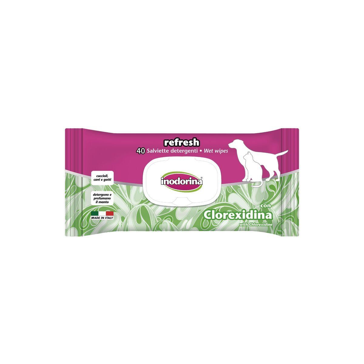 Toallitas Húmedas para Mascotas Inodorina REFRESH