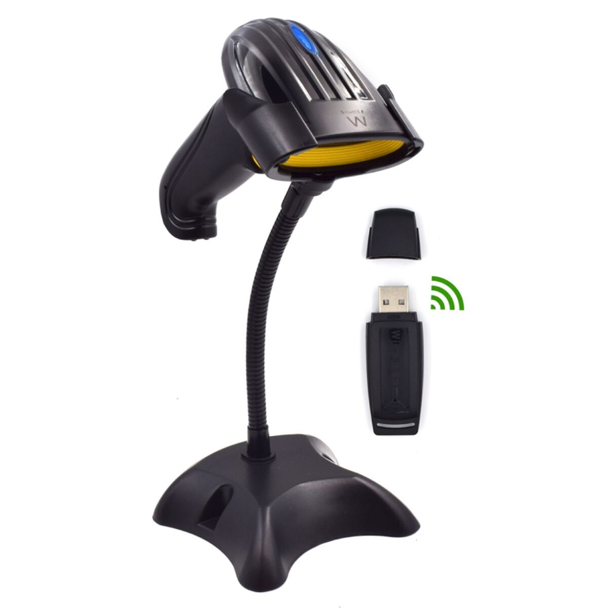Lector Código de Barras con Soporte Ewent EW3430 LED USB