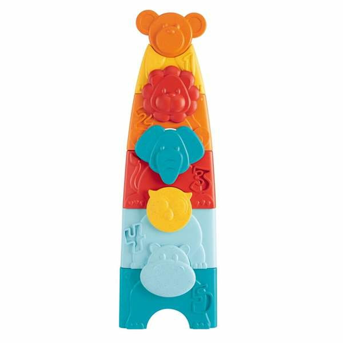 Bloques Apilables Chicco eco+ 11 x 7 x 35 cm Torre Animales 10 Piezas
