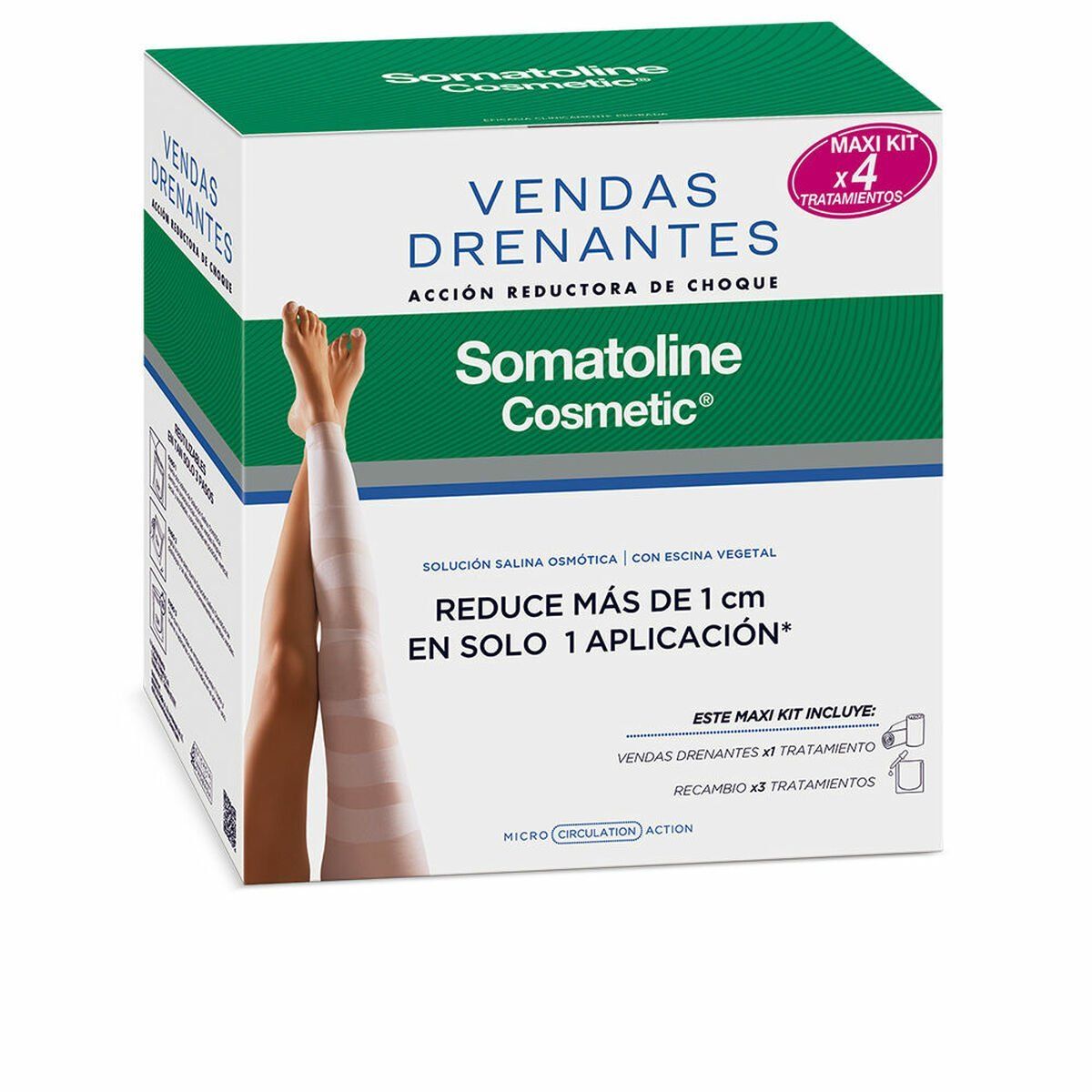 Vendas Somatoline 4 Piezas Drenantes