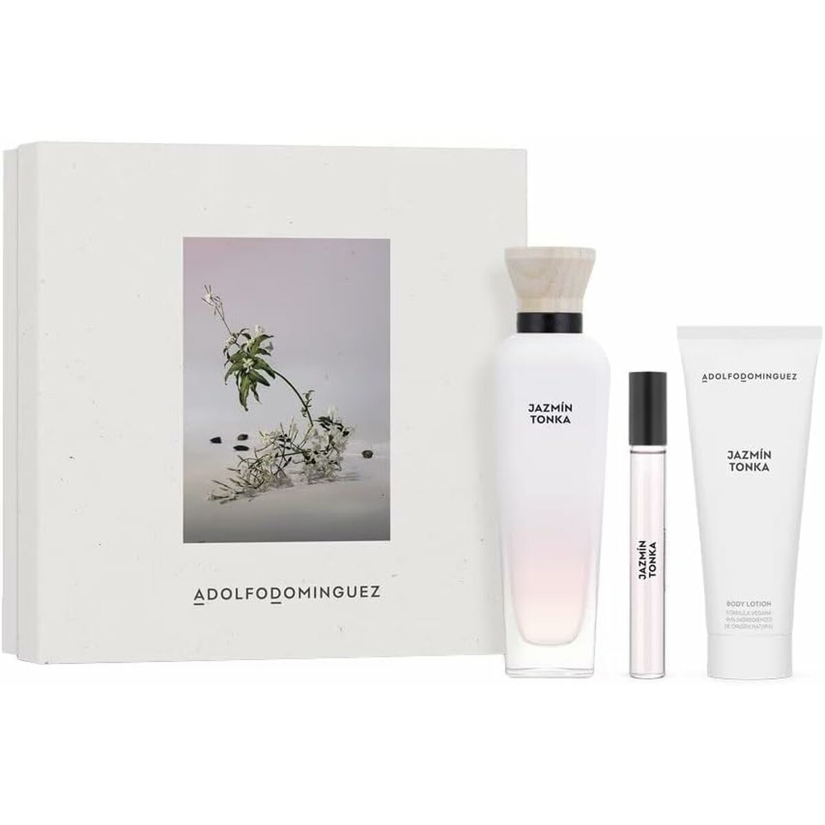 Set de Perfume Mujer Adolfo Dominguez Jazmín Tonka 3 Piezas