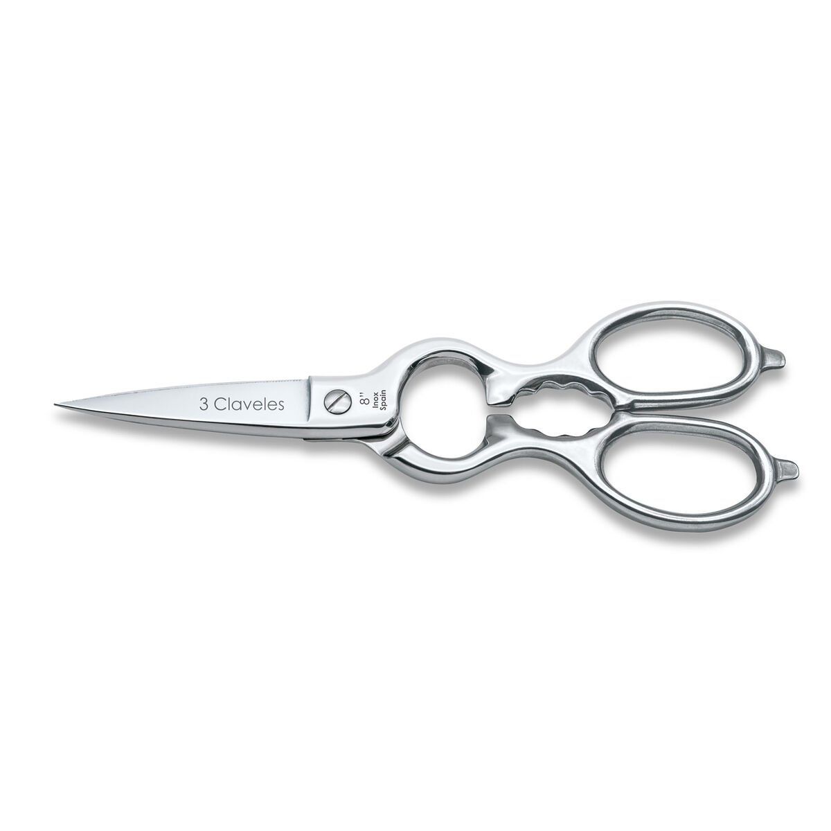 Tijeras de Cocina 3 Claveles 00400 Metal Acero Inoxidable 200 mm Multiusos
