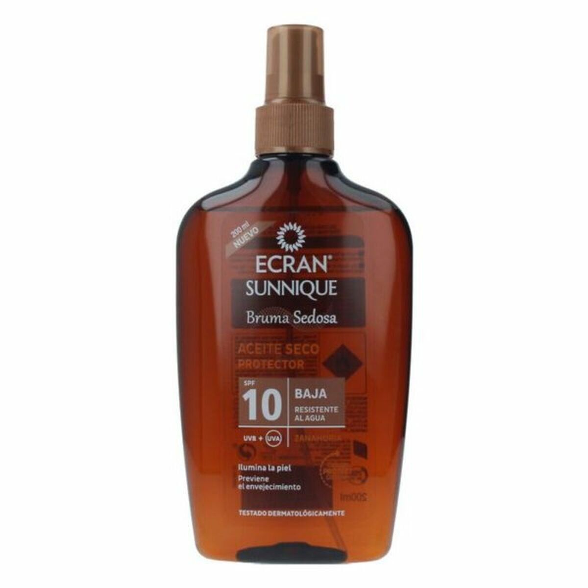 Aceite Solar Ecran Ecran Sunnique Spf 10 200 ml