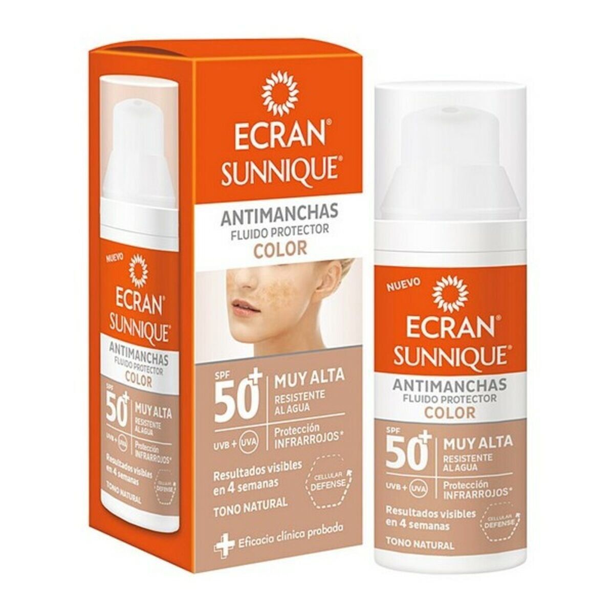 Fluido Solar Antimanchas Ecran 480403 Spf 50+ 50 ml