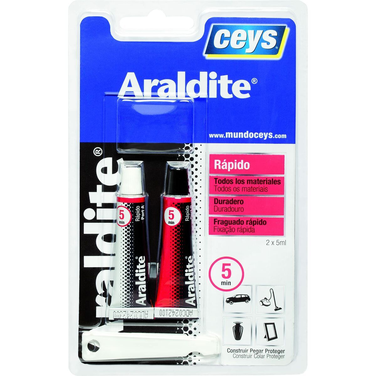 Adhesivo epoxi bicomponente Ceys Araldite