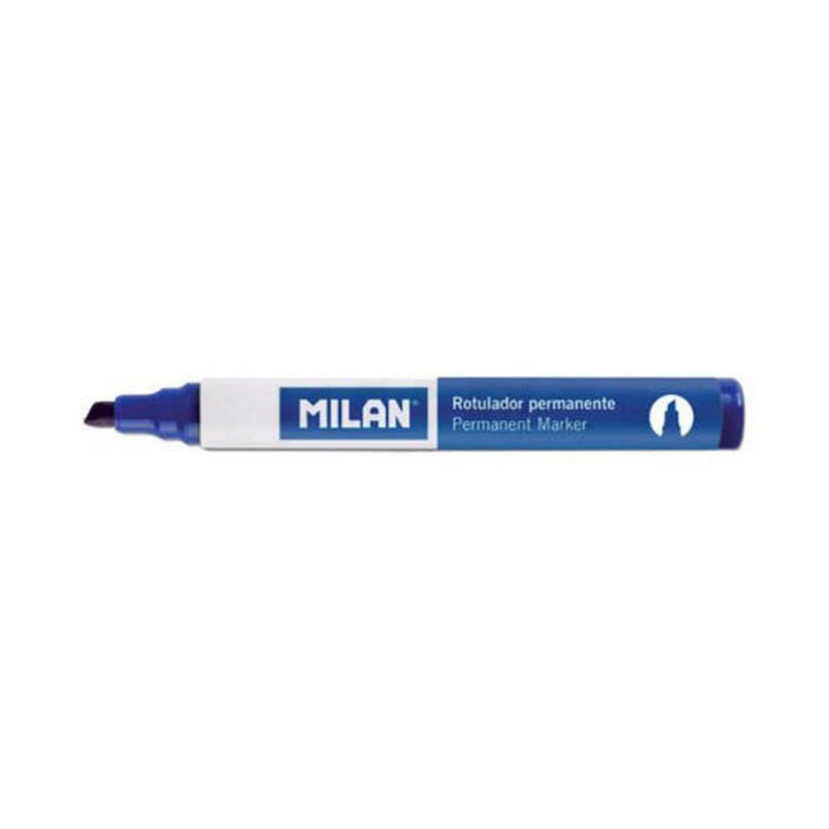 Rotulador permanente Milan Azul PVC 12 Unidades (Ø 4 mm)