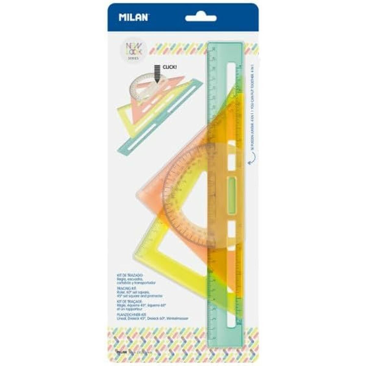 Set de reglas Milan New Look 4 Piezas