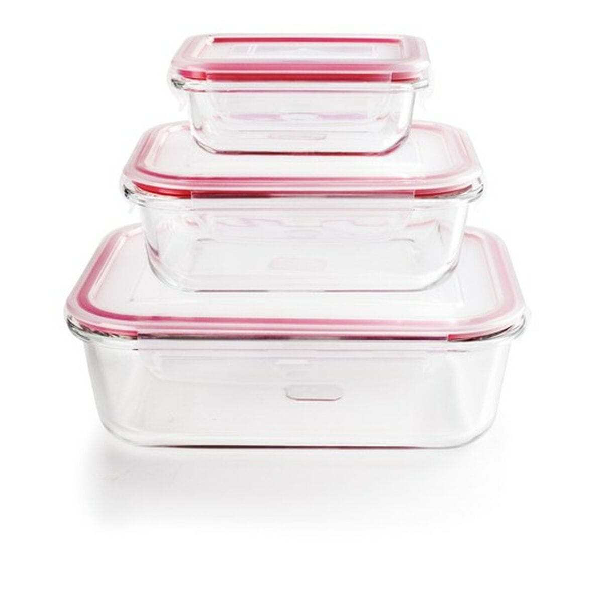 Set de Recipientes de Cocina Herméticos Apilables Ibili 754750