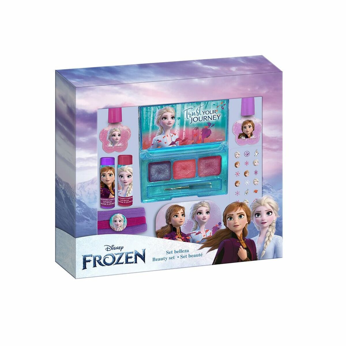 Estuche de Maquillaje Frozen Frozen Set Belleza 4 Piezas