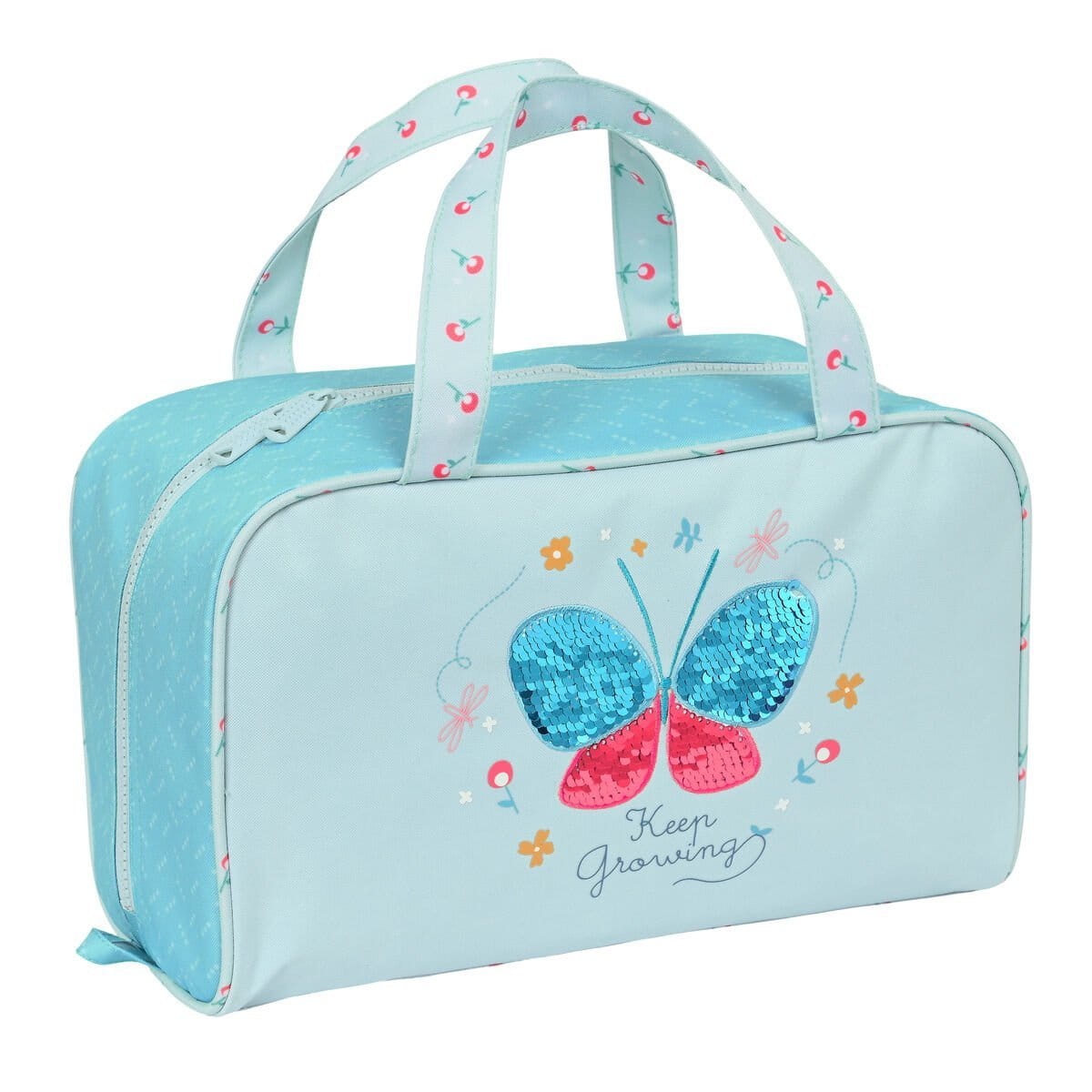 Neceser Escolar BlackFit8 Mariposa Azul claro 31 x 14 x 19 cm