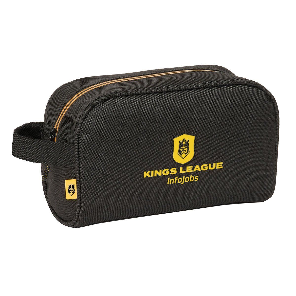 Neceser de Viaje Kings League Negro 24 x 15 x 10 cm