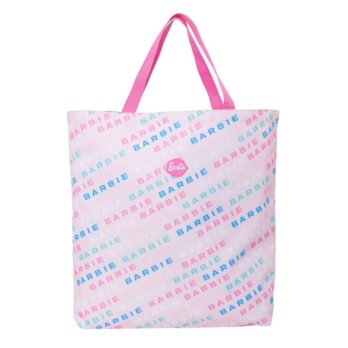 Bolsa de Compras Barbie Logomania Rosa claro 50 x 45 x 10 cm