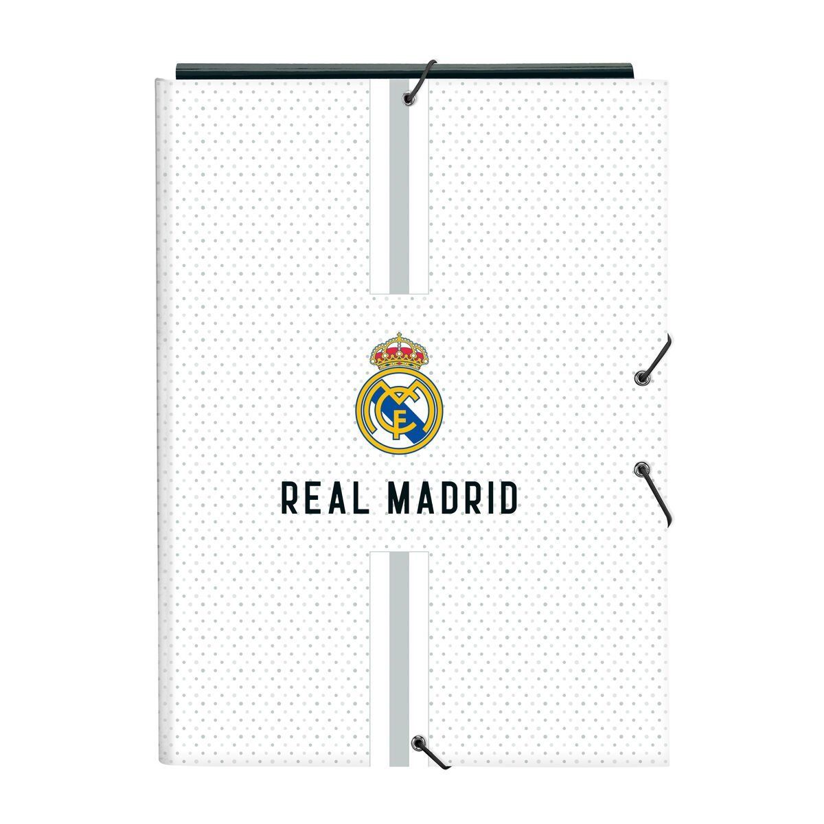 Carpeta Real Madrid C.F. Blanco Gris A4