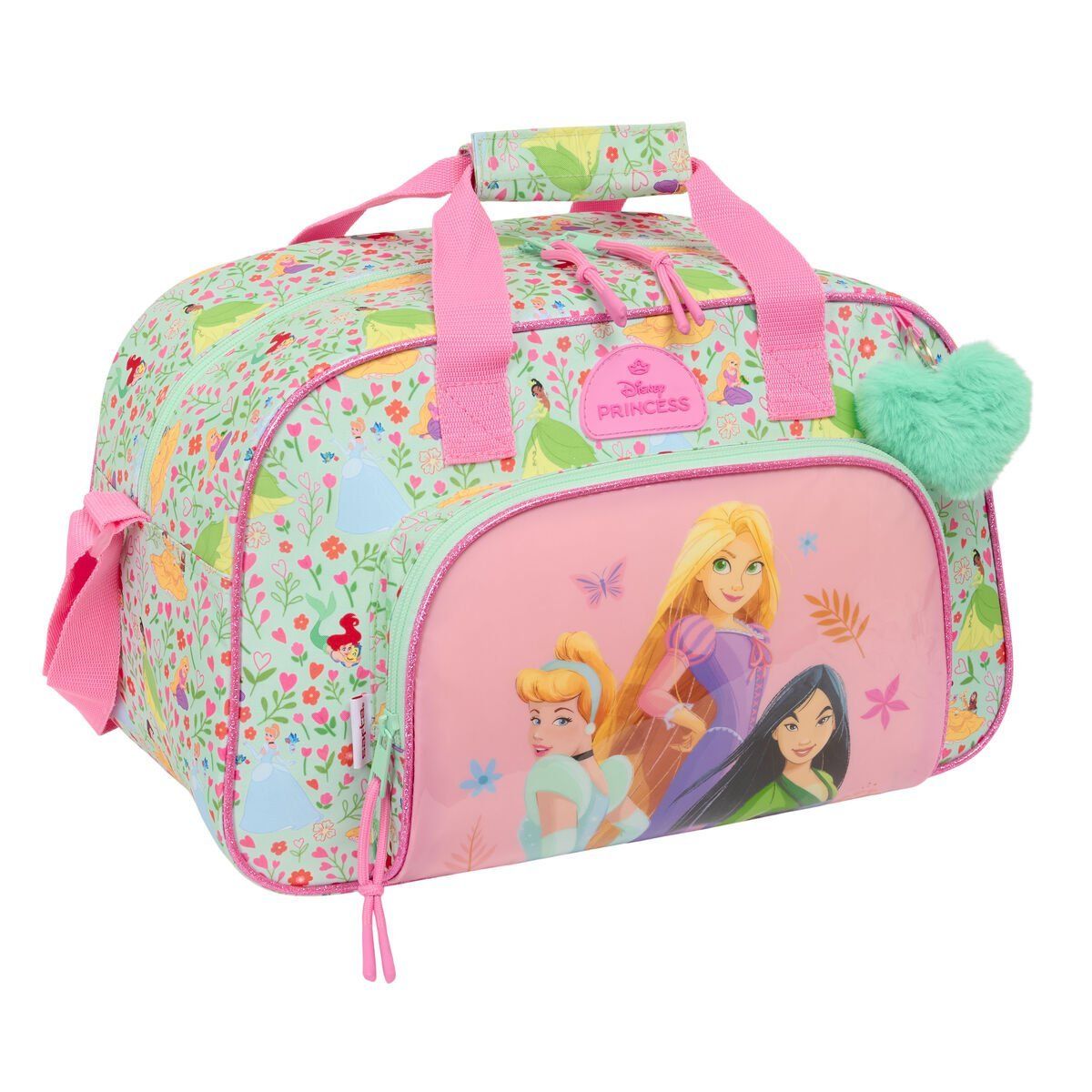 Bolsa de Deporte Disney Princess Bloom Rosa 40 x 24 x 23 cm