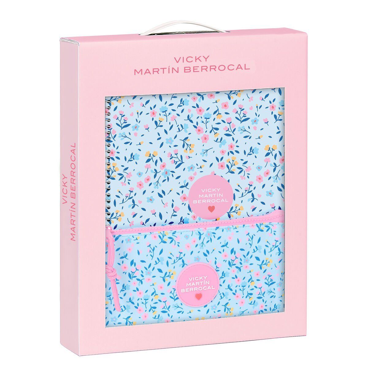 Set de Papelería Vicky Martín Berrocal Paraíso Azul Rosa 2 Piezas