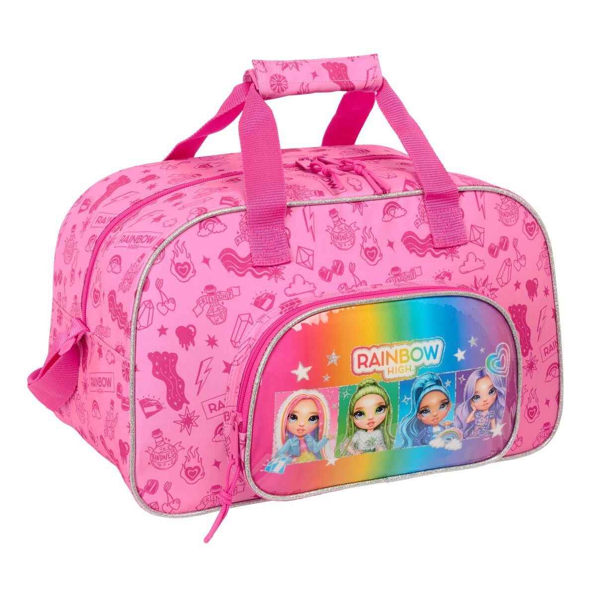 Bolsa de Deporte Rainbow High Shine Multicolor 40 x 24 x 23 cm