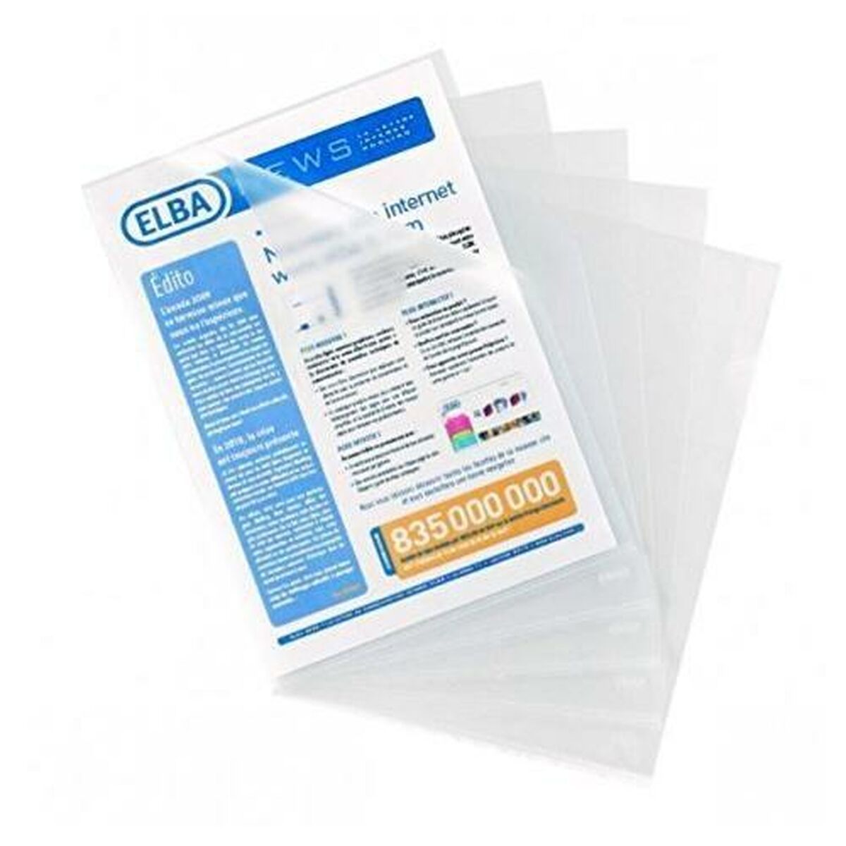 Carpeta Portafolios Elba 400005376 Transparente 100 Unidades