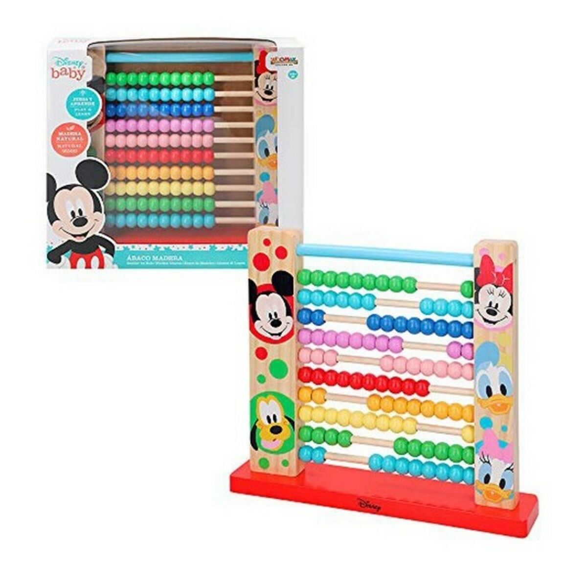 Ábaco de Madera Mickey & Minnie Disney + 12 Meses