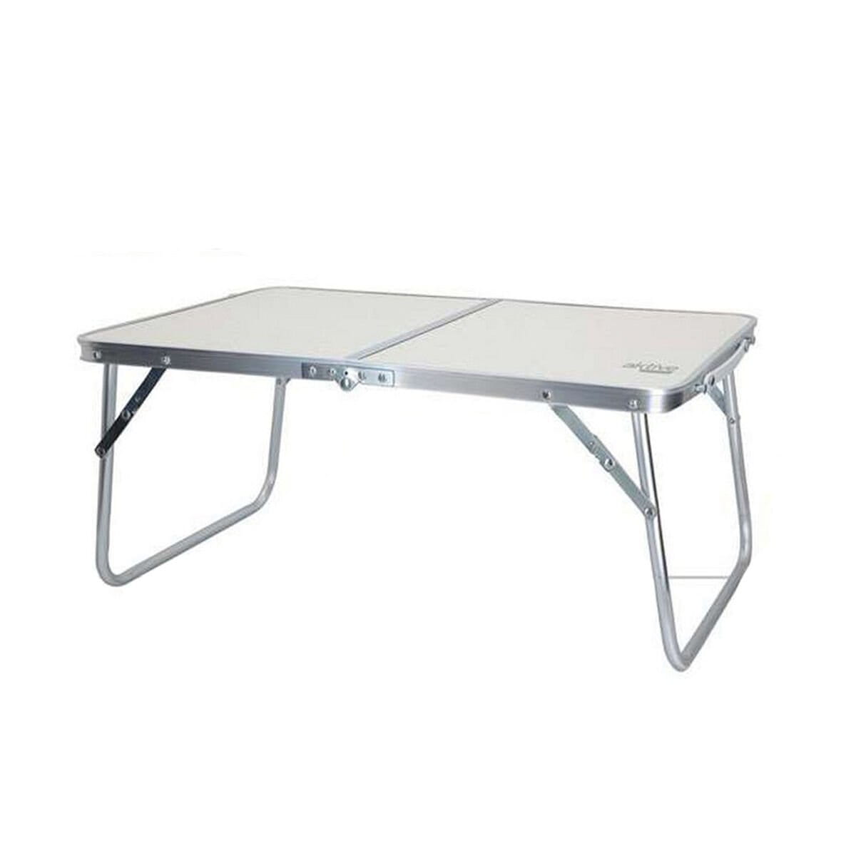 Mesa Plegable Colorbaby Blanco Aluminio Playa Plegable