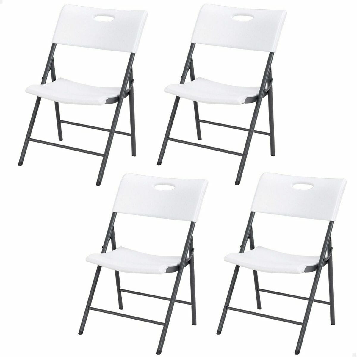 Silla Plegable Lifetime Blanco 4 Unidades 50 x 58 x 83 cm