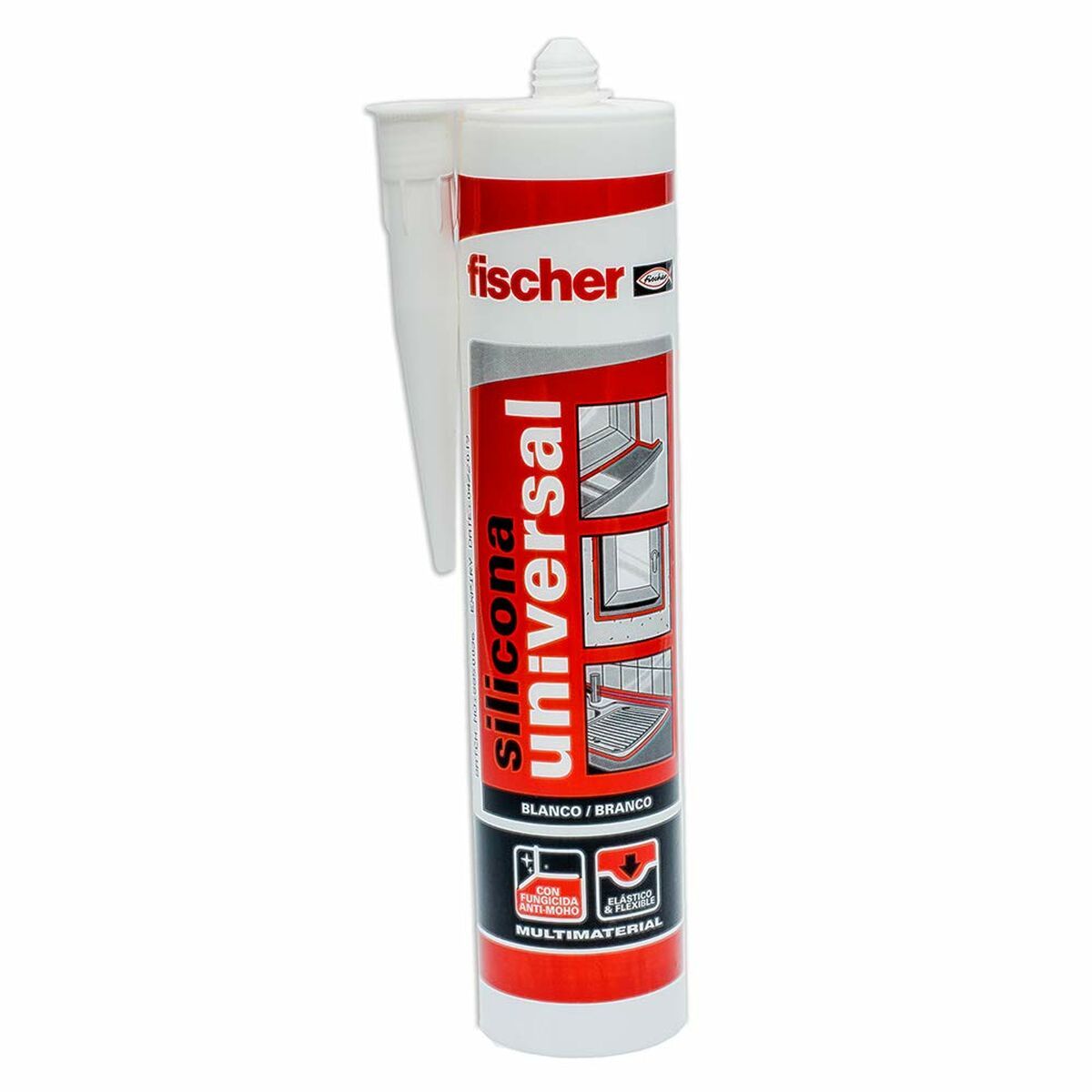 Silicona Fischer Gris 280 ml