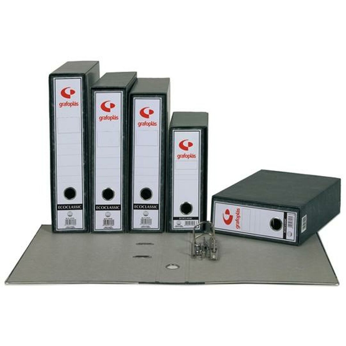 Funda para Archivador Grafoplas Gris Folio (25 Unidades)